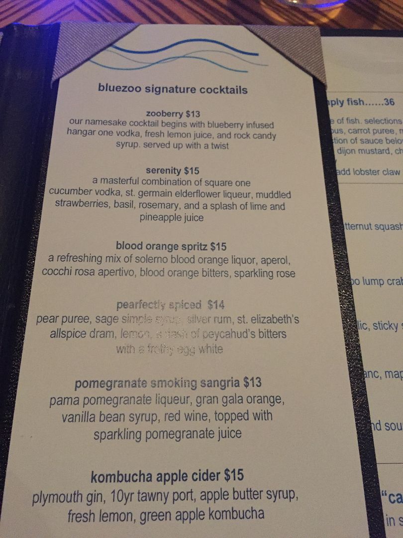 bluezoo Dinner Taste of Disney